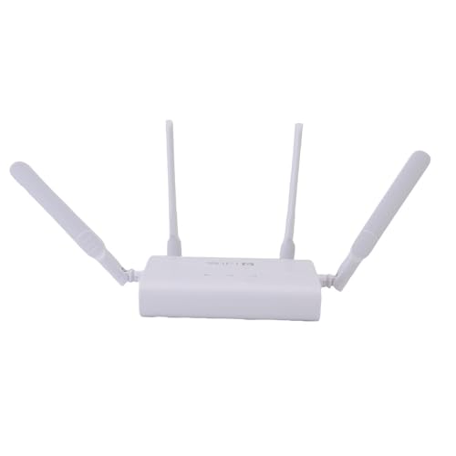 Plyisty 4G LTE WiFI6 Wireless CPE -Router mit 4 Antennen für das Innenministerium von 300 Mbit/S, SIM -Kartenzugriffspunkt für Mehrere Geräte, ABS Material von Plyisty