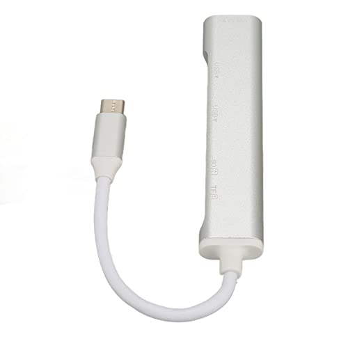 Plyisty 5-in-1-Hub-Adapter Untersteins USB C auf 3 X USB-Speicherkarte, Speicherkarte, DockingStation Multiport-Hub Für, vor OS, Für, Für Chrom OS von Plyisty