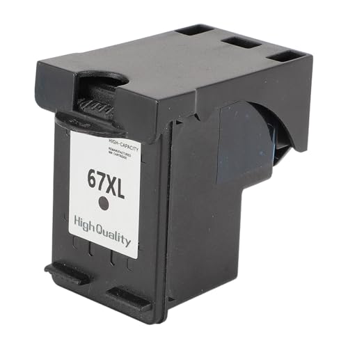Plyisty 67XL Tintenpatronen für DeskJet-Drucker, Tintenstrahl-Druckpatrone für DeskJet 2700 2700e 2855e 2755 2755e 2752 und Envy 6000 6055 6400 Weitere Druckerpatronen (Black) von Plyisty