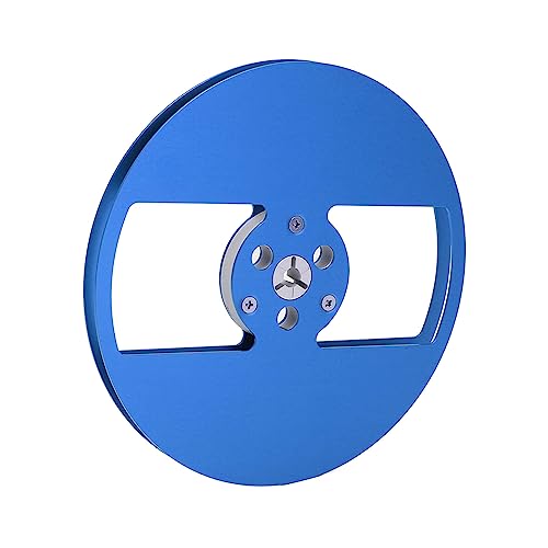 Plyisty 7 Zoll Leere AufwickelSpule, Audio-aufwickelspule MIT-Offener Rolle Au. Aluminiumlegierung, MIT 2-Loch-Windwider-Verstand (BLUE) von Plyisty