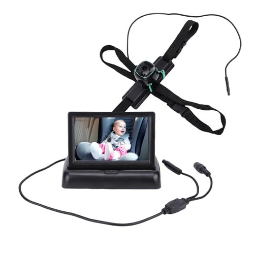 Plyisty Baby-Autokamera, HD 1080P, Weitwinkel, 360° Drehbar, 4,3-Zoll-Display, Faltbar, Mit Saugnapfhalterung, Einkanalig, Für Rückwärtsgerichtete Autositze Plyisty Baby-Autokamera, HD 1080P, Weitwinkel, 360° Drehbar, 4,3-Zoll-Display, Faltbar, Mit Saugnapfhalterung, Einkanalig, Für Rückwärtsgerichtete Autositze von Plyisty