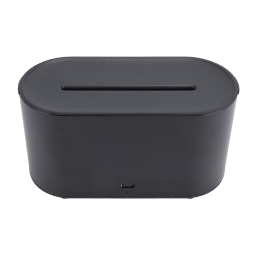 Plyisty Buntes Flammenfeuerdiffusor -Luftbefeuchter, 130 Ml 7 Flammenfarben ätherisch Öl Diffusor Entspannter USB -Stecker in Compact for Office (BLACK) von Plyisty