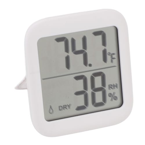 Plyisty Digitales Hygrometer -Thermometer Genaue Messungen Tragbares LCD -Display für Home Office ABS Material von Plyisty