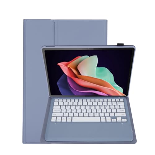 Plyisty Für Tab P12 Fall mit Tastatur, Wiederauf Ladbare Abnehmbare Drahtlose Tastatur Fall mit Stift Halter Für Tab P12 12,7 Zoll 2023 (Violet) von Plyisty
