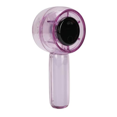 Plyisty Handheld Turbo Lüfter Wieder Aufladbar Tragbares Handheld -Lüfter -Digital Display 5 Geschwindigkeiten für Camping Im Freien (PURPLE) von Plyisty