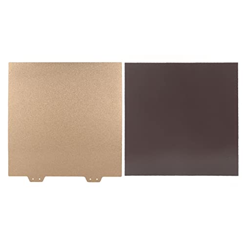 Plyisty Heißbettplatte für 3D-Trotter, Doppelseitig Bechichtete Stahlplatte, MIT Magnetfuß, 305 X 305 Mm Pulverstahlplatten-Kit, für -Reparatureratz (Stahlplatte mit magnetischem Aufkleber) von Plyisty