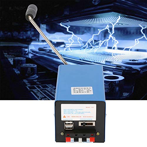Plyisty Hochleistung-Händekummer-Generator, Tragbarer-Power-Handkubel-Generator, 20-W-USB-Lade-Notfall-Dynamotor für Camping-Reiberleben Im Freien von Plyisty
