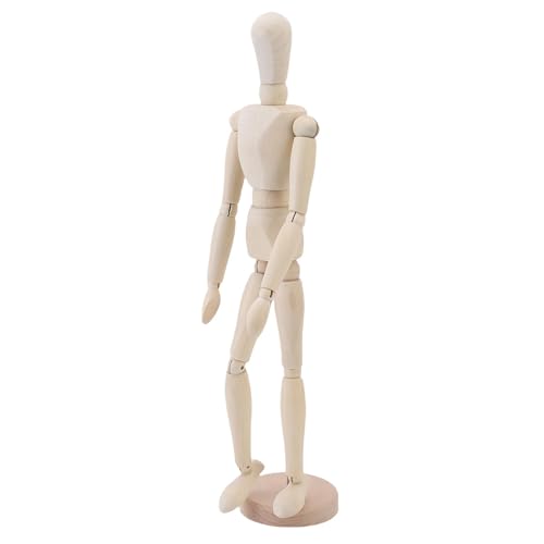 Plyisty Holz Artikulierter Mannequin Flexible Körperzeichnung Modell für Künstler Proportionallernen von Plyisty
