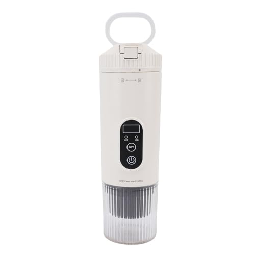 Plyisty Kapselkaffeemaschine, Tragbare Kaffeemaschine 100W 21 Bar Schnurlose Heizmaschine, Schnelle Heizung, für Gemahlene Kaffee und NS -Kapsel, USB C -Ladung (WHITE) von Plyisty