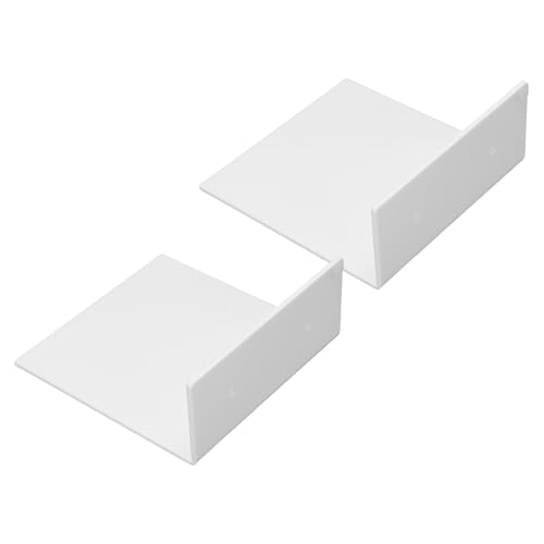 Plyisty Kratztes Mini -Installierte Wandlagerstafeln -resistent für Schwimmende Boards Zur Effektiven Reduzierung des Raums, Schlafzimmerdekor, 2 STK. Kleine Wandregale für Bürobadezimmer (White) von Plyisty