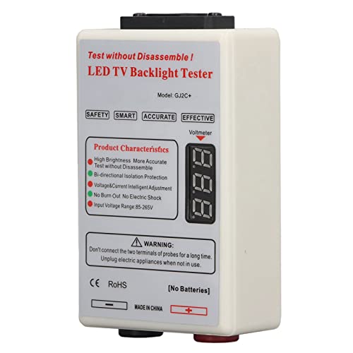 Plyisty Light Source Testing Tool Tragbarer LED -Tester für LED -Leuchten Reparatur, Fernseh-/ Computerbildschirm, ABS, Schwarz/Rot (keine Demontage) (EU-Stecker) von Plyisty