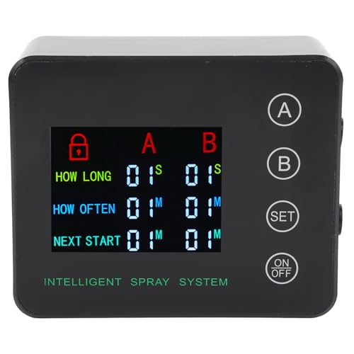 Plyisty MINI Automatisches Nebelsystem für Reptilien-Terrarium-Farbbildschirm Einstellbare Düse- Energieeffizient und Langlebig für Reptilienhalter von Plyisty