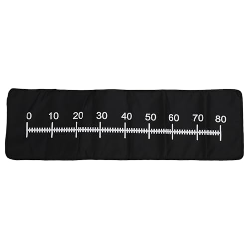 Plyisty Messwerkzeug des Wasserresistenten Fischmesskissens 0-80 Cm Schwarzes Polyester von Plyisty