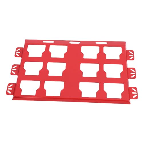 Plyisty Minimalistische Design Toolbox MontagePlaat Einfache Installation für Organisierte Karren oder LKW -Betten (Rot) von Plyisty