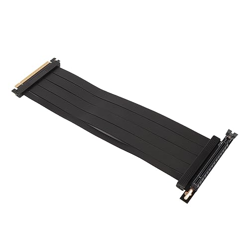 Plyisty PCIE 4.0 X16 Riser-Kabel, Einreihige HochgeChwindigit-Grafikkarten-Verlängerungskabel, 90-Grad-Adapter für von Plyisty