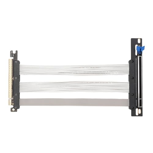 Plyisty PCIE 5.0 X16 Riser -Kabel, 128 GB/S GPU -Erweiterung für RTX 4090 5090 & RX Flexible EMI -abgeschirmtes Design für Vertikale Montage & ITX -Builds (40cm) von Plyisty