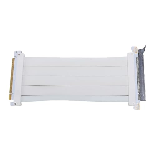 Plyisty PCIe 5.0 Riser -Kabel, PCIe 5.0 X16 GPU Extender -Kabel mit Eindeutiger Kabelschutz, 128 GBPS -Übertragungsrate, für PC -Fälle, KI -Programme, Server, Extremes Spielen von Plyisty