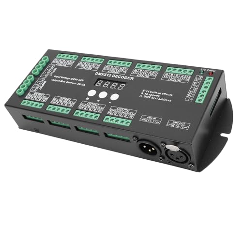 Plyisty RGBW Digital Multiple X 512 Dimmer -Decoder mit 36 Ausgangskanälen für LED -Strip Light Digital Display Controller für den Startgebrauch Plyisty RGBW Digital Multiple X 512 Dimmer -Decoder mit 36 Ausgangskanälen für LED -Strip Light Digital Display Controller für den Startgebrauch von Plyisty