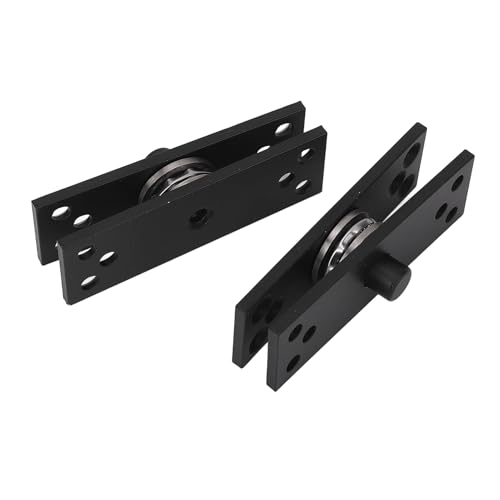 Plyisty Schwarz Versteckte Türscharnier Langlebig auf und ab 360 Grad Rotation für 220lbs Türen 2pcs von Plyisty