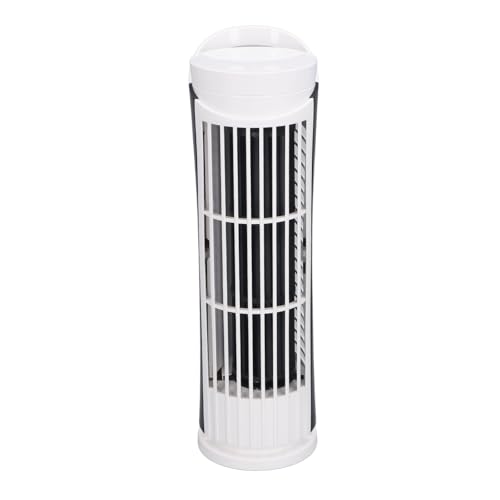 Plyisty Tower -Lüfter 90 Grad Oszillierende 2 Geschwindigkeiten Stehend Stehend Blattlosen USB 2.0 für Schlafzimmer Schreibtisch Weiß 26,5 X 8 Cm (WHITE) von Plyisty