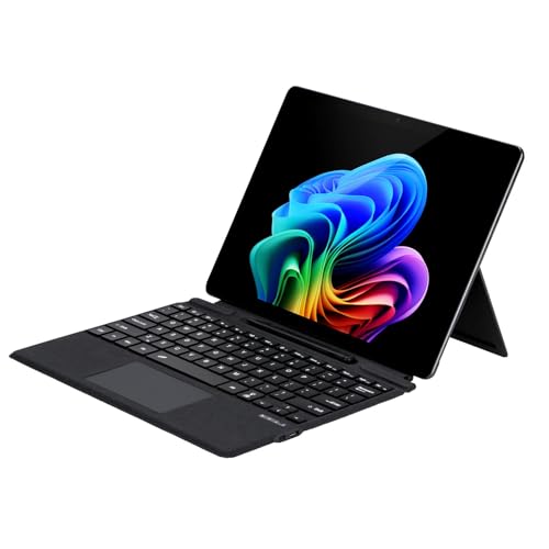 Plyisty Tragbare Bluetooth -Tastatur für Pro 11 10 9 8 X, mit Touch Pad & Stifthalter, 7 Farben Backbeleuchtung Ultra Slim Wireless Tastatur von Plyisty