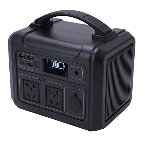 Plyisty Tragbare Kraftstation Versorgung Multi -Ports USB C 60W PD Schnelllading AC 100‑240V, Bidirektional Lade -Backup Lithium Batterie für die Verwendung von Zuhause/Büro, Stabile und (EU-Stecker) von Plyisty
