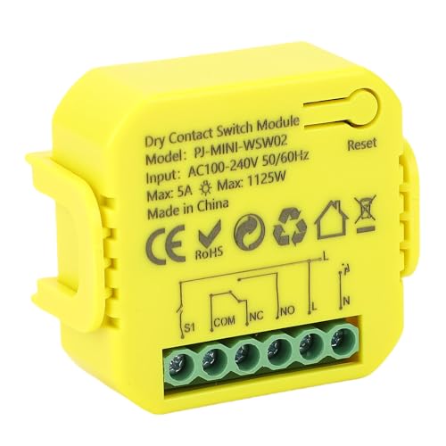 Plyisty WI -FI Smart Relay Switch -Modul für die Steuerung von Geräten durch Mobile Anwendungen oder Sprachsteuerung für die Heimautomatisierung, ABS Material Plyisty WI -FI Smart Relay Switch -Modul für die Steuerung von Geräten durch Mobile Anwendungen oder Sprachsteuerung für die Heimautomatisierung, ABS Material von Plyisty