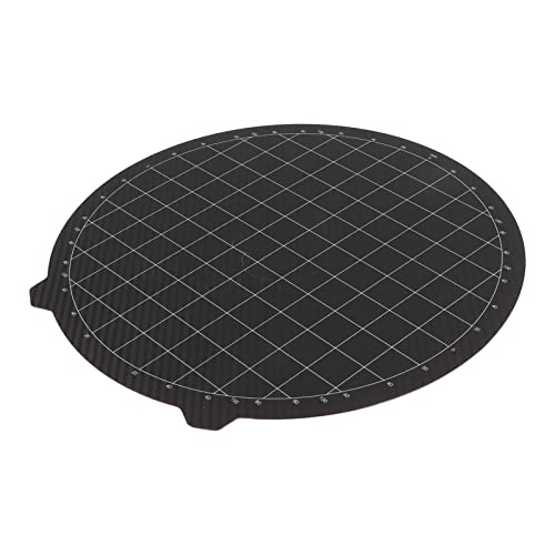 Plyisty Zubehör für 3D-DRUCKER RUNDE HEIZBETT-Plattformplatte, 265 X 265 Mm Pei-Stahlplatte, Pei-Pulverbeschichtung, Faser MIT Magnetfuß, für Flsun QQ-QQs von Plyisty