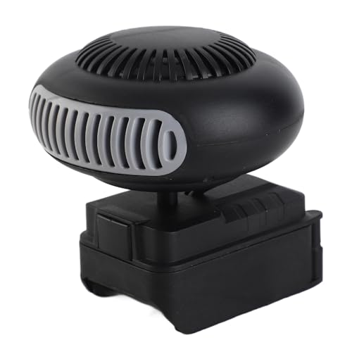 Tragbare Kleine Raumheizung, Intelligentes Thermostat, 170 W, 2 Stufen Einstellbar, Kompatibel mit 18 V 5-poligem WA3551 Li-Ionen, 180° Drehbar, Leise für Büro, Auto von Plyisty