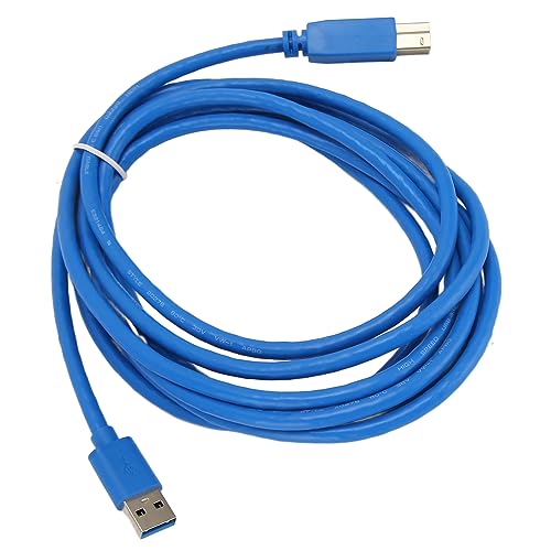 USB 3.0 A-Stecker auf B-Stecker-Kabel, 5-Gbit/s-Übertragung, Breite Anwendung, Plug-and-Play, Langlebiges Material für Drucker, Festplatten und Mehr von Plyisty