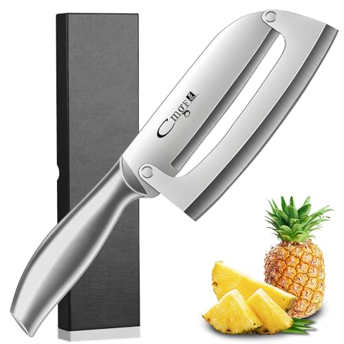 Plys Ananasschneider Ananas Schäler Melonenschneider Multifunktionales Allzweckmesser aus Hochwertigem Fruchtmesser Scharfe Messerklinge Zuckerrohrmesser von Plys