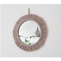 Makramee Wandspiegel Fransen Rund Im Boho Stil 30cm Oder 50cm von PmaeCo