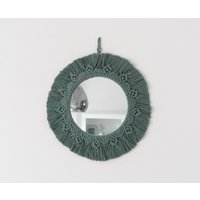 Makramee Wandspiegel Rund Im Boho Stil 32cm Farbe Laurel Makramee Wandspiegel Rund Im Boho Stil 32cm Farbe Laurel von PmaeCo