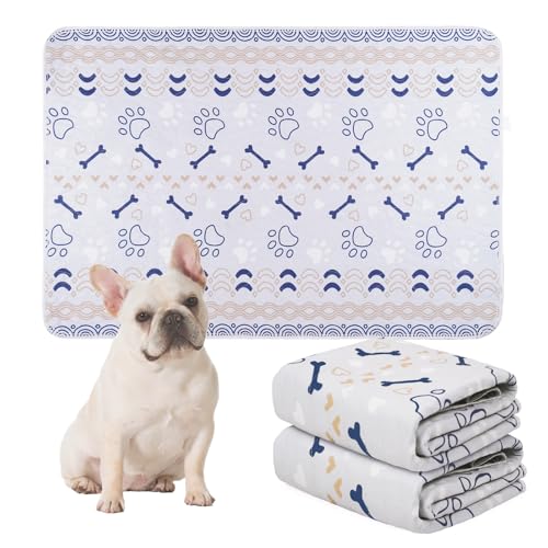 PmakeEorT Inkontinenzunterlage Waschbar PIPI Matten für Hunde, 2 Stück Welpen Unterlagen wasserdichte Trainingspads für Hunde, 60 x 94 cm PmakeEorT Inkontinenzunterlage Waschbar PIPI Matten für Hunde, 2 Stück Welpen Unterlagen wasserdichte Trainingspads für Hunde, 60 x 94 cm von PmakeEorT