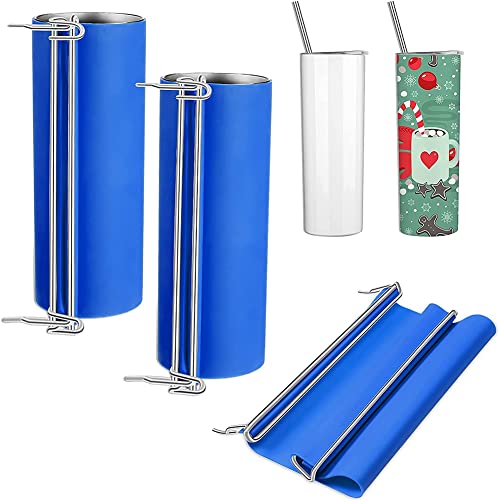 2Pcs 20 Silikon Wrap Sublimation Silikon Bänder Becher Presse für Drucken Sublimation Blau von Pmandgk