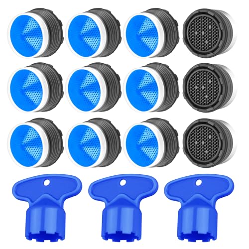 15 Stück WasserhahnLuftsprudler Set WasserhahnSieb LuftsprudlerSpritzaufsatz KüchenspüleLuftsprudler BelüftungsWasserhahnLuftsprudler LuftsprudlerEinsatz für die Meisten Wasserhähne von Pmeiduo