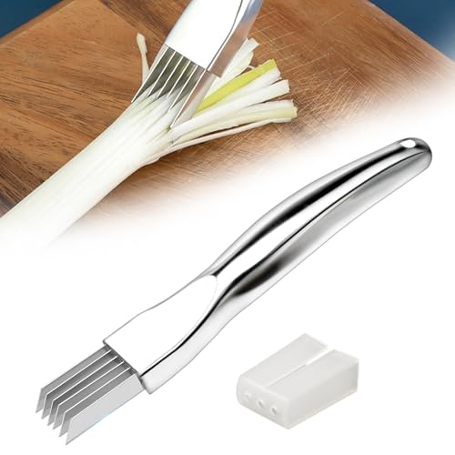 Shred Silk The Knife Zerkleinerung Cutter Shredder Messer Edelstahl Scallion Slicer Zwiebel Shredder Scallion Cutter Haushalt Multifunktionale Food Slicer Gadget Shred Silk The Knife Zerkleinerung Cutter Shredder Messer Edelstahl Scallion Slicer Zwiebel Shredder Scallion Cutter Haushalt Multifunktionale Food Slicer Gadget von Pmeiduo