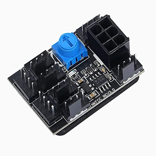 Pmkvgdy 3-Poliger 4-Poliger LüFteradapter PWM PC GehäUse LüFternabe 8-Wege Splitter 12 V Geschwindigkeitsregler mit 6-Poligem Stromanschluss Pmkvgdy 3-Poliger 4-Poliger LüFteradapter PWM PC GehäUse LüFternabe 8-Wege Splitter 12 V Geschwindigkeitsregler mit 6-Poligem Stromanschluss von Pmkvgdy