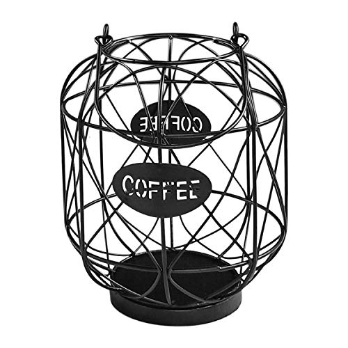 Pmkvgdy Aufbewahrung Korb für Kaffee Kapsel Aufbewahrung Korb Becher Form Kaffee Schalen Halter Aufbewahrung Organisator für Theken Kaffee Bar Schwarz von Pmkvgdy