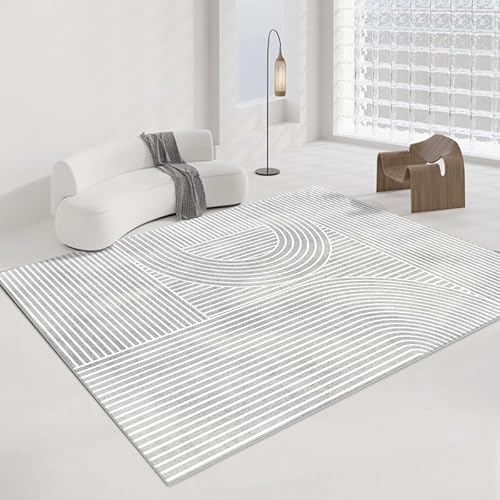 Pmnadfdag Teppich Wohnzimmer 130 x 200 cm Teppich rutschfest Waschbar für Schlafzimmer Küche Esszimmer Arbeitszimmer Moderne geometrische Linien beige grau Pmnadfdag Teppich Wohnzimmer 130 x 200 cm Teppich rutschfest Waschbar für Schlafzimmer Küche Esszimmer Arbeitszimmer Moderne geometrische Linien beige grau von Pmnadfdag