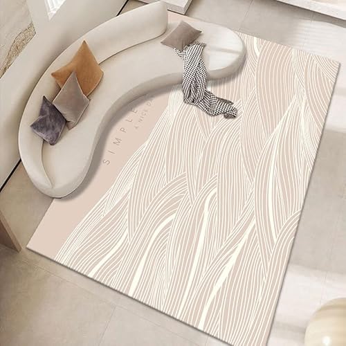 Pmnadfdag Teppich Wohnzimmer 140 x 200 cm Kurzflor Antirutsch für Wohnzimmer Schlafzimmer rutschfest für Büro Küche Badezimmer Moderne Linien rosa weiß Pmnadfdag Teppich Wohnzimmer 140 x 200 cm Kurzflor Antirutsch für Wohnzimmer Schlafzimmer rutschfest für Büro Küche Badezimmer Moderne Linien rosa weiß von Pmnadfdag