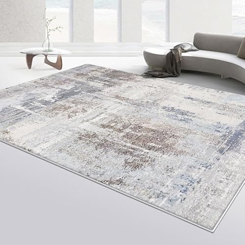 Pmnadfdag Teppich Wohnzimmer 140 x 200 cm Kurzflor Antirutsch für Wohnzimmer Schlafzimmer rutschfest für Büro Küche Badezimmer Moderne abstrakte Tinte grau blau Pmnadfdag Teppich Wohnzimmer 140 x 200 cm Kurzflor Antirutsch für Wohnzimmer Schlafzimmer rutschfest für Büro Küche Badezimmer Moderne abstrakte Tinte grau blau von Pmnadfdag