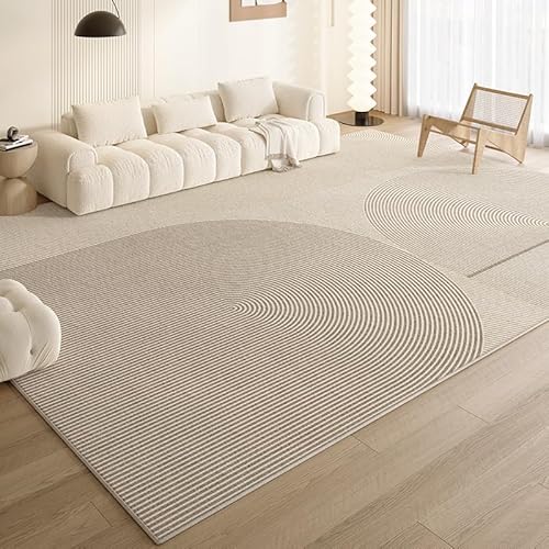 Pmnadfdag Teppich Wohnzimmer 140 x 200 cm Kurzflor Antirutsch für Wohnzimmer Schlafzimmer rutschfest für Büro Küche Badezimmer Moderne geometrische Linien grau beige Pmnadfdag Teppich Wohnzimmer 140 x 200 cm Kurzflor Antirutsch für Wohnzimmer Schlafzimmer rutschfest für Büro Küche Badezimmer Moderne geometrische Linien grau beige von Pmnadfdag