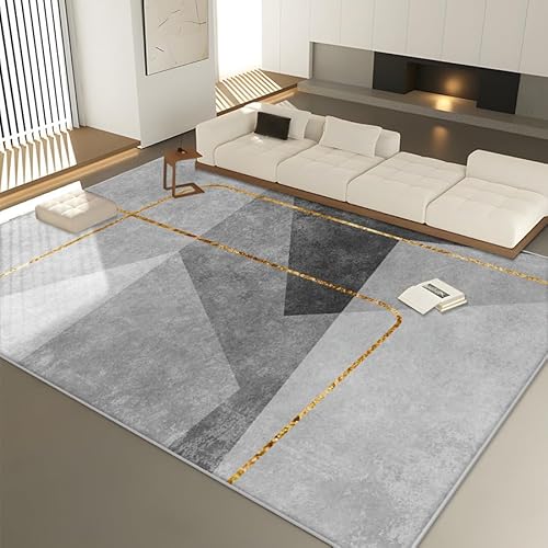 Pmnadfdag Teppich Wohnzimmer 140 x 200 cm Kurzflor Antirutsch für Wohnzimmer Schlafzimmer rutschfest für Büro Küche Badezimmer Modernes Geometrisches Patchwork in Grau Pmnadfdag Teppich Wohnzimmer 140 x 200 cm Kurzflor Antirutsch für Wohnzimmer Schlafzimmer rutschfest für Büro Küche Badezimmer Modernes Geometrisches Patchwork in Grau von Pmnadfdag