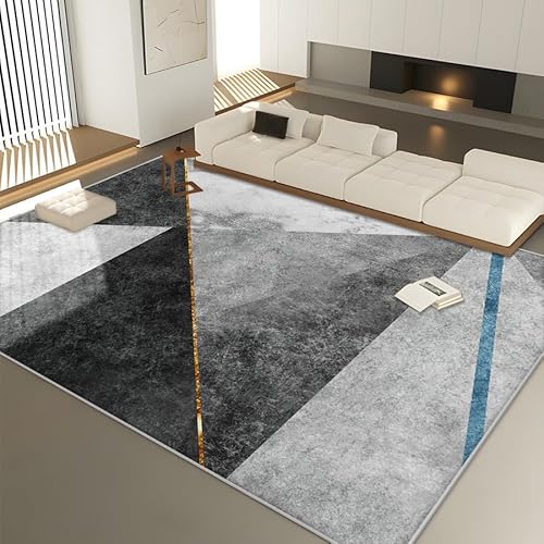 Pmnadfdag Teppich Wohnzimmer 140 x 200 cm Kurzflor Antirutsch für Wohnzimmer Schlafzimmer rutschfest für Büro Küche Badezimmer Modernes Geometrisches Patchwork in Grau Pmnadfdag Teppich Wohnzimmer 140 x 200 cm Kurzflor Antirutsch für Wohnzimmer Schlafzimmer rutschfest für Büro Küche Badezimmer Modernes Geometrisches Patchwork in Grau von Pmnadfdag