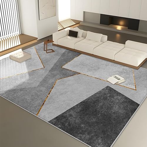 Pmnadfdag Teppich Wohnzimmer 140 x 200 cm Kurzflor Antirutsch für Wohnzimmer Schlafzimmer rutschfest für Büro Küche Badezimmer Modernes Geometrisches Patchwork in Grau Pmnadfdag Teppich Wohnzimmer 140 x 200 cm Kurzflor Antirutsch für Wohnzimmer Schlafzimmer rutschfest für Büro Küche Badezimmer Modernes Geometrisches Patchwork in Grau von Pmnadfdag