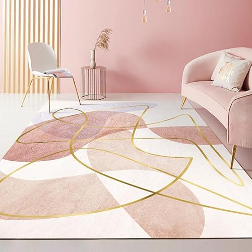 Pmnadfdag Teppich Wohnzimmer 140 x 200 cm Kurzflor Antirutsch für Wohnzimmer Schlafzimmer rutschfest für Büro Küche Badezimmer Modernes Patchwork Geometrisch Rosa Pmnadfdag Teppich Wohnzimmer 140 x 200 cm Kurzflor Antirutsch für Wohnzimmer Schlafzimmer rutschfest für Büro Küche Badezimmer Modernes Patchwork Geometrisch Rosa von Pmnadfdag