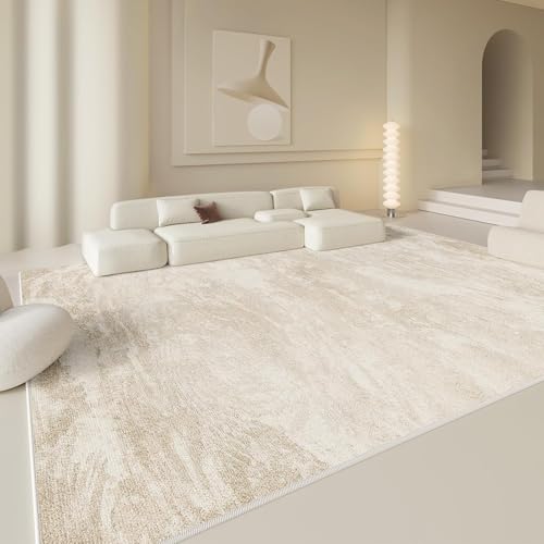 Pmnadfdag Teppich Wohnzimmer 140 x 200 cm Kurzflor Antirutsch für Wohnzimmer Schlafzimmer rutschfest für Büro Küche Badezimmer Modernes Tintenbeige Pmnadfdag Teppich Wohnzimmer 140 x 200 cm Kurzflor Antirutsch für Wohnzimmer Schlafzimmer rutschfest für Büro Küche Badezimmer Modernes Tintenbeige von Pmnadfdag