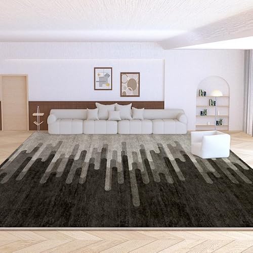 Pmnadfdag Teppich Wohnzimmer 160 x 200 cm Waschbarer Kurzflor rutschfest Weich für Schlafzimmer Küche Arbeitszimmer Abstrakter Tintenstil Grau Pmnadfdag Teppich Wohnzimmer 160 x 200 cm Waschbarer Kurzflor rutschfest Weich für Schlafzimmer Küche Arbeitszimmer Abstrakter Tintenstil Grau von Pmnadfdag