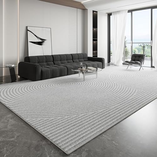 Pmnadfdag Teppich Wohnzimmer 180 x 200 cm Große rutschfest Waschbar Weich für Schlafzimmer,Büro Moderne geometrische Linien grau Pmnadfdag Teppich Wohnzimmer 180 x 200 cm Große rutschfest Waschbar Weich für Schlafzimmer,Büro Moderne geometrische Linien grau von Pmnadfdag